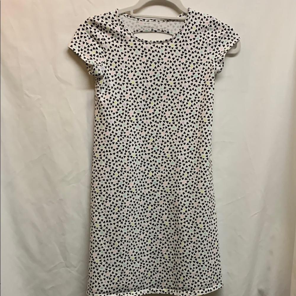 Jumping Beans All Day Play Dress Black and White Heart Print Dress Size 10